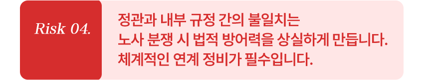 취업규칙 등 내부 규정이 파편화되어 있다면?