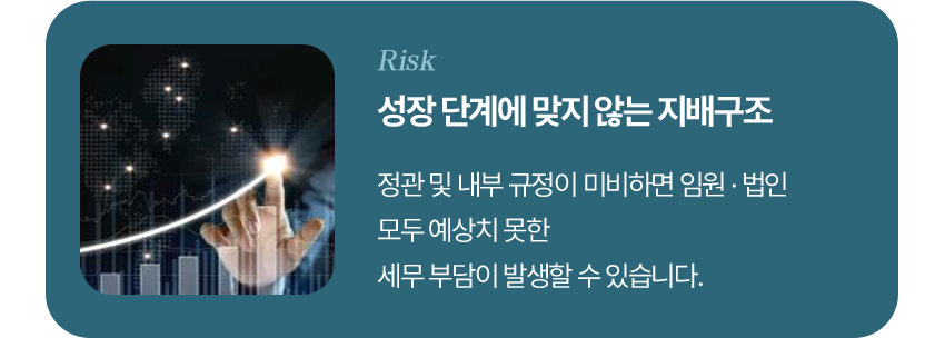 성장 단계에 맞지 않는 지배구조